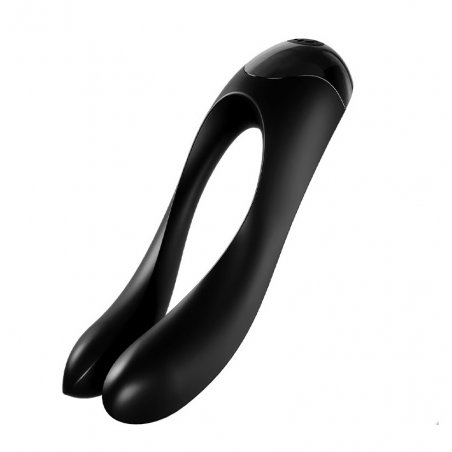 CANDY CANE VIBRADOR NEGRO NEGRO 1UN