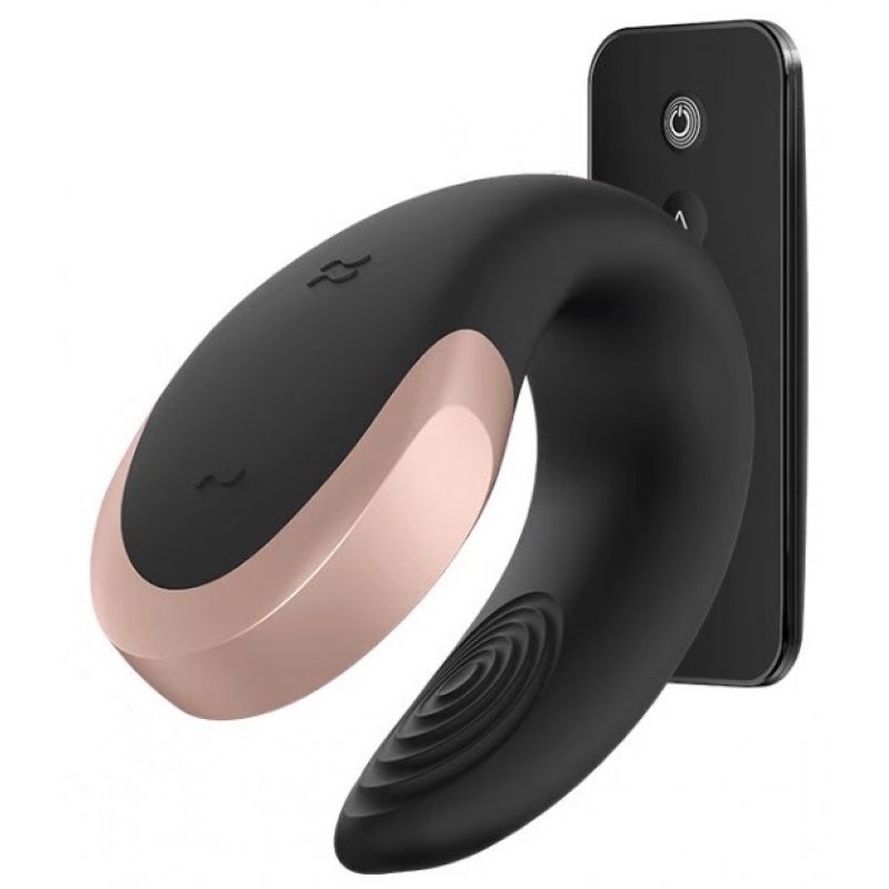 DOUBLE LOVE VIBRADOR PAREJAS NEGRO NEGRO BLUETOOTH APP 1UN