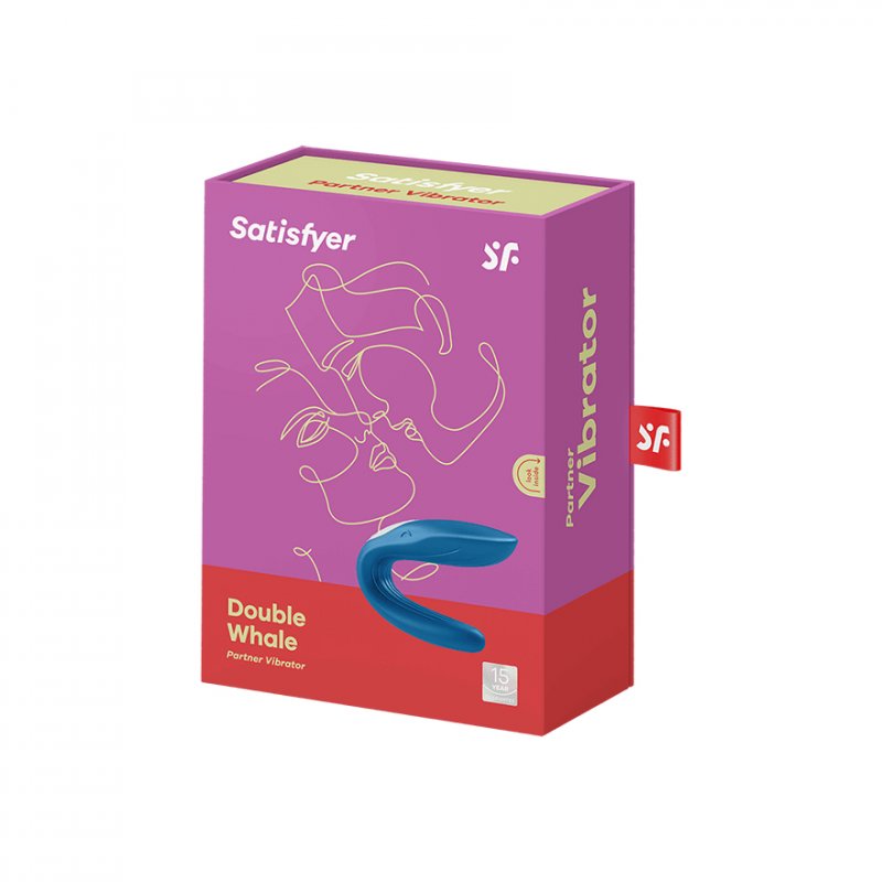 Satisfyer Double Whale Vibrateur de couple Ambidextre
