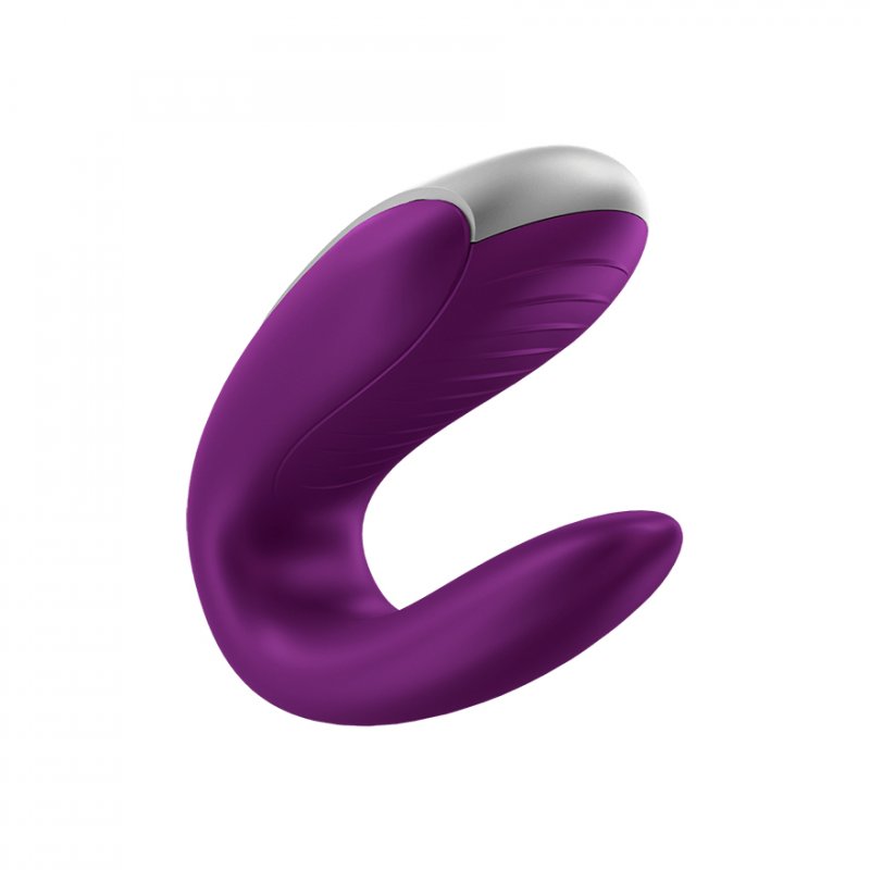 SATISFYER DOUBLE FUN VIBRADOR PAREJAS VIOLETA BLUETOOTH APP 1UN
