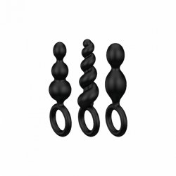 Satisfyer Booty Call Anal beads Black Silicon 3 pc(s)