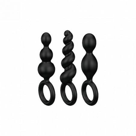 Satisfyer Booty Call Perles pour anus Noir Silicium 3 pièce(s)