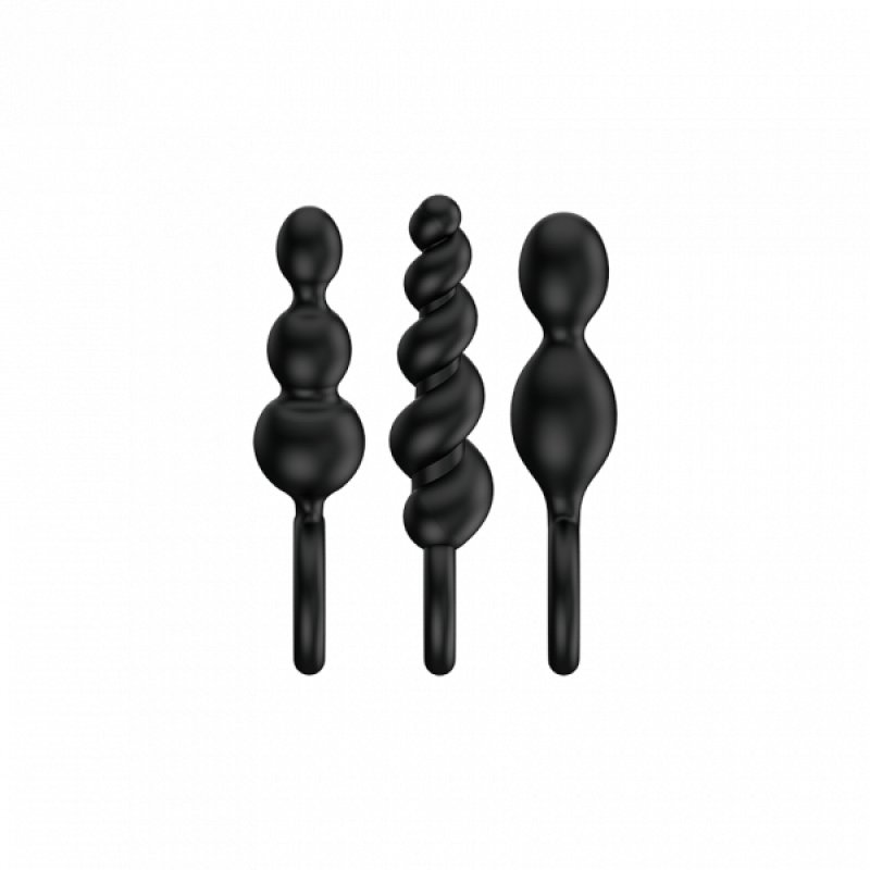 Satisfyer Booty Call Perles pour anus Noir Silicium 3 pièce(s)