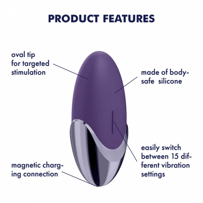 SATISFYER PURPLE PLEASURE VIBRADOR CLITORIS 1UN