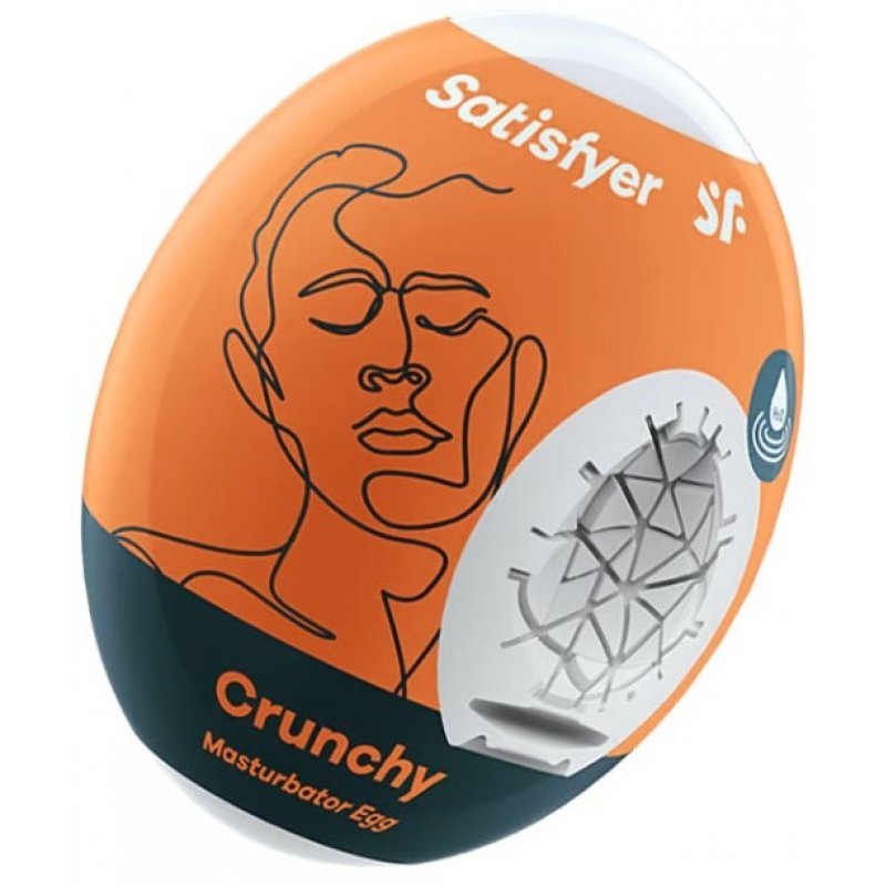 SATISFYER EGG SINGLE MASTURBADOR CRUNCHY 1UN