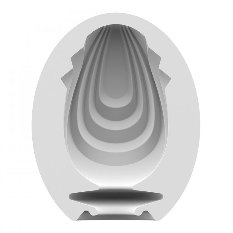 Satisfyer Masturbator Egg Single (Savage) Egg masturbator White Thermoplastic elastomer (TPE)