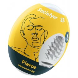 Satisfyer Masturbator Egg Single (Fierce) Masturbateur d'œufs Blanc Élastomère thermoplastique (TPE)