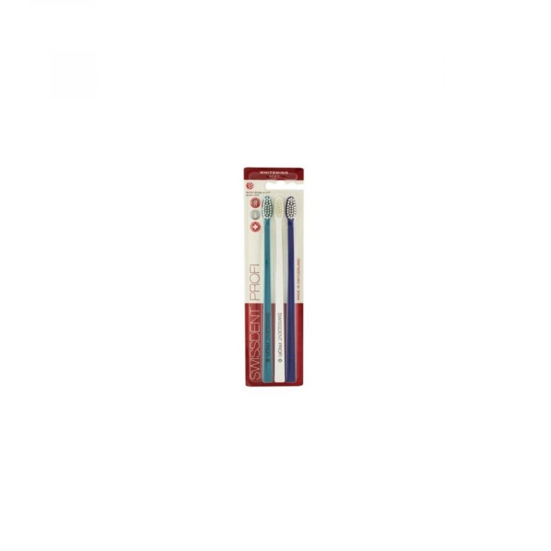 Whitening «Zurich» Turqoise, White, Dark Blue toothbrush