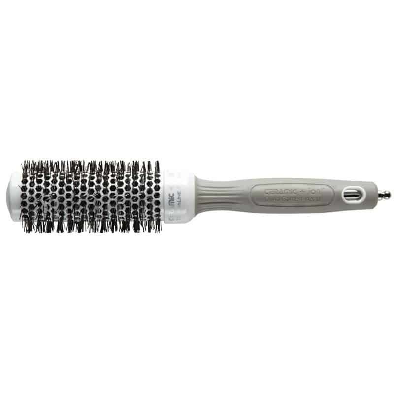 Olivia Garden Ceramic ion Thermal Universal Round hairbrush Grey, White 1 pc(s)
