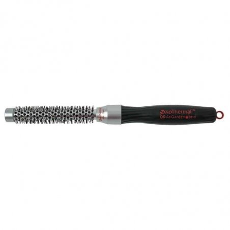 Olivia Garden ProThermal Adult Round hairbrush Black, Silver 1 pc(s)