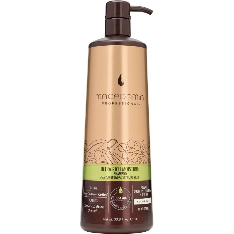 Macadamia Ultra Rich Moisture 1000 ml Shampoing Professionnel Femmes