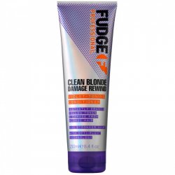 Fudge Professional Clean Blonde Damage Rewind Purple Toning Conditioner 250ml Après-shampoing professionnel Unisexe