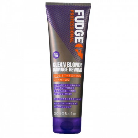 Fudge Professional Clean Blonde Damage Rewind Purple Toning Shampoo 250ml Unisex