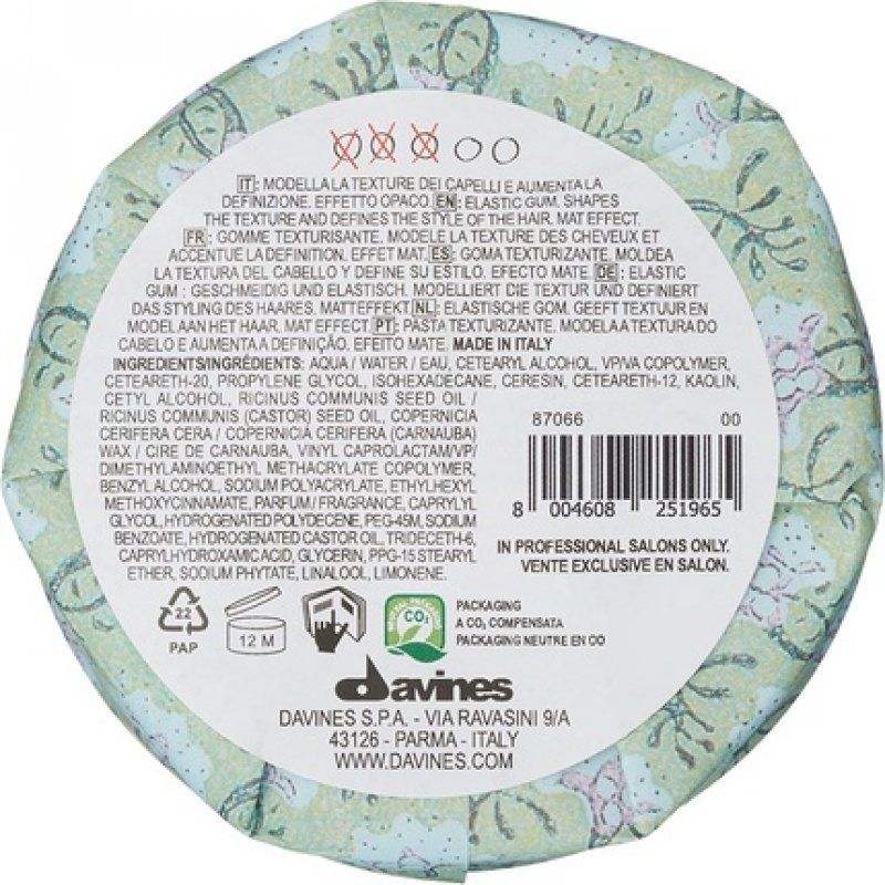 Davines This is a Medium Hold Finishing Gum Hair wax 75 ml