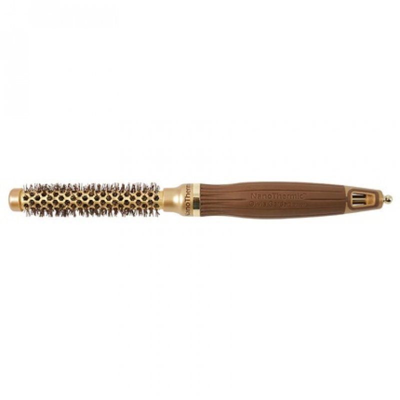 Olivia Garden NanoThermic Ceramic Ion NT-12 Universel Brosse à cheveux ronde Marron, Cuivre 1 pièce(s)