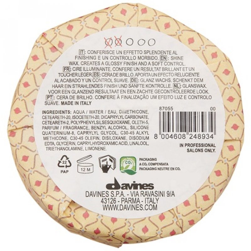 Davines More Inside This Is A Shine Wax 75 ml