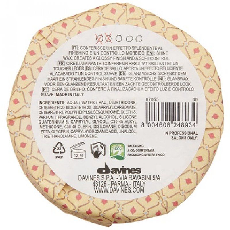 Davines This is a Shine Wax Hair wax 75 ml