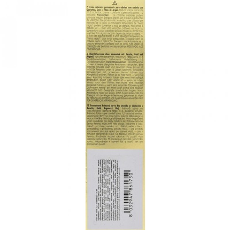 Color Keratin Oro Puro 7/34 Rubio Dorado Cobre 100ml