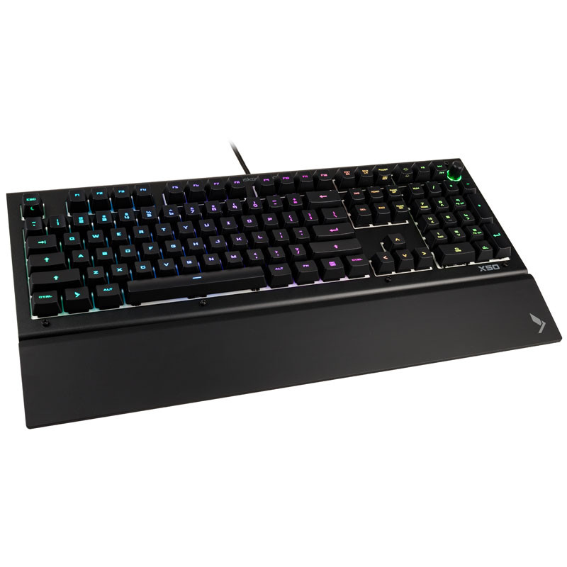 Das Keyboard compatible X50Q, US Layout, soft tactile Omron - schwarz