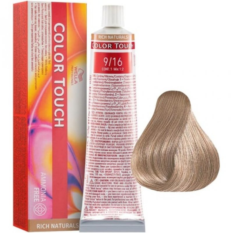 Wella Color Touch Rich Naturals 9/16 Very Light Blonde/Ash Violet 60ml