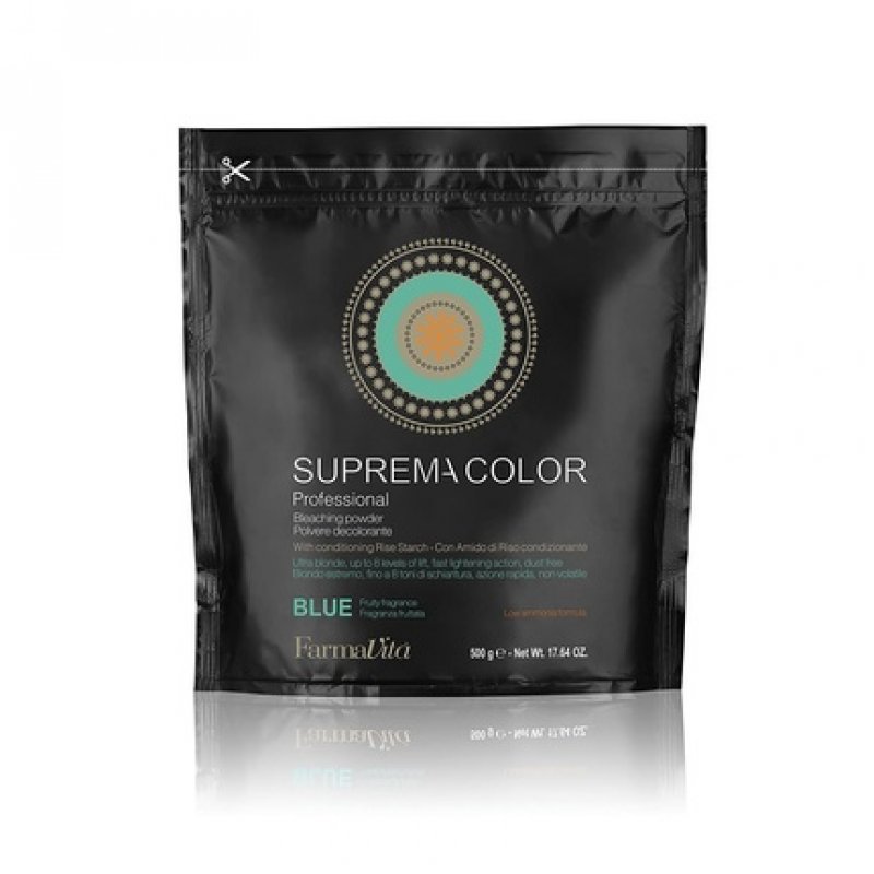 Suprema Color Bleaching Powder Blue Alluminium Bag 500g