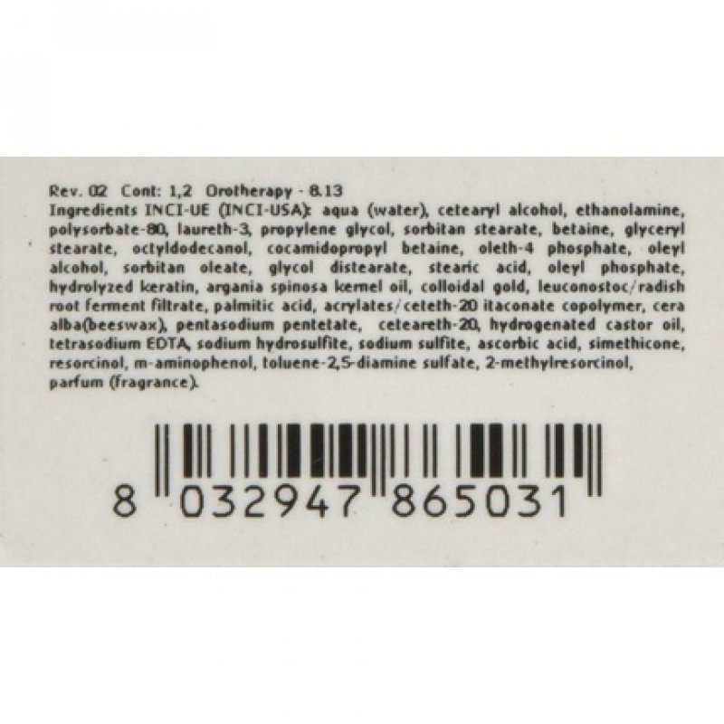 Fanola Oro Therapy 8.13 Light Blonde Beige couleur de cheveux 100 ml