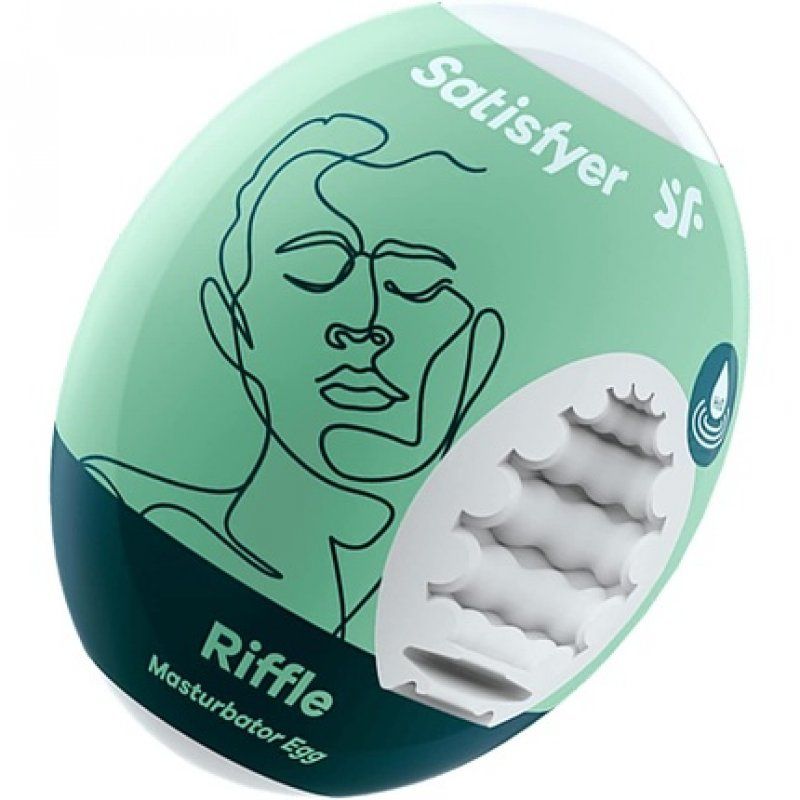 Satisfyer Masturbator Egg - Riffle Egg masturbator Thermoplastic elastomer (TPE)