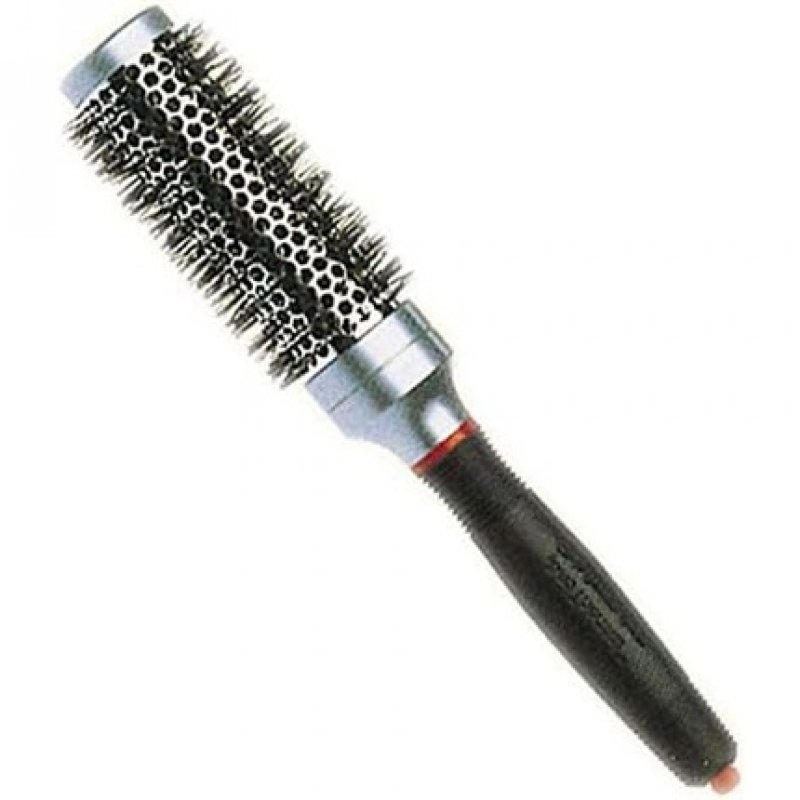 Olivia Garden ProThermal T-25 Adulte Brosse à cheveux ronde Argent, Noir 1 pièce(s)