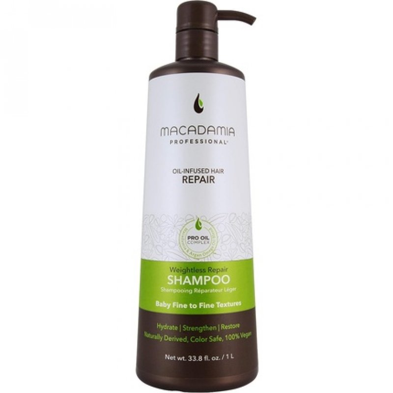 Macadamia Weightless Moisture 1000 ml Shampoing Professionnel Femmes