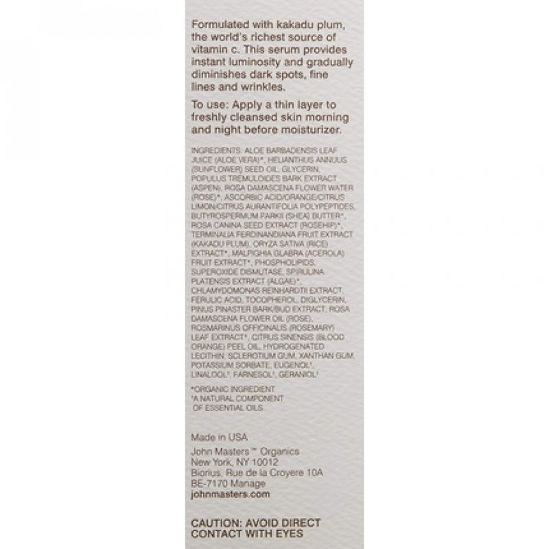 Serum Antiedad Intensivo Con Vitamina C Y Kakadu 30 ml