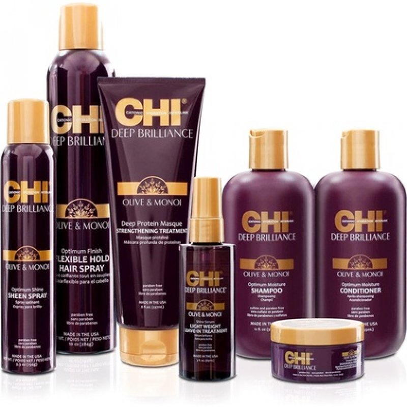 Chi Deep Brilliance Olive &amp Monoi Optimum Finish Flexible Hold Spray 284ml