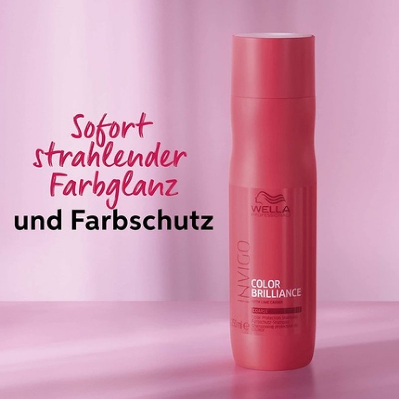 Wella Professionals INVIGO Color Brilliance Shampoo Coarse 250 ml Shampoing Non-professionnel Femmes