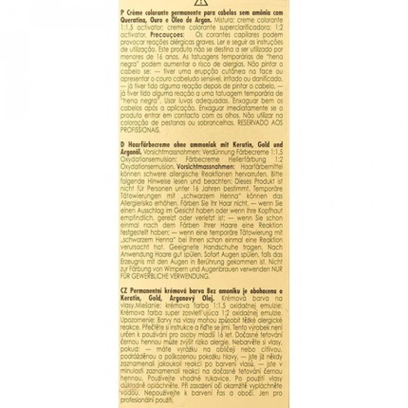 Color Keratin Oro Puro 8/3 Rubio Claro Dorado 100ml