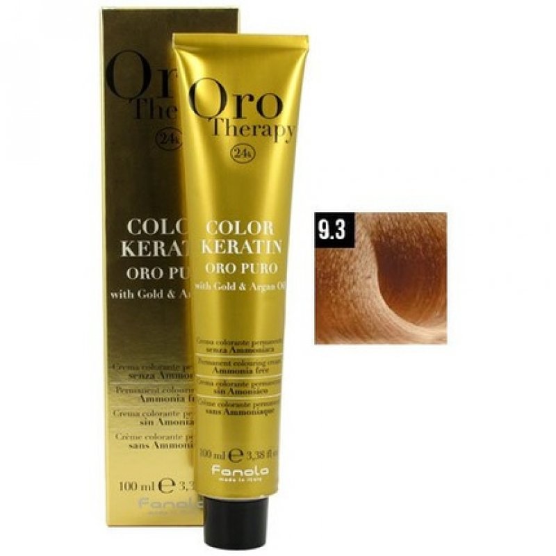 Color Keratin Oro Puro 9/3 Rubio Clarisimo Dorado 100ml