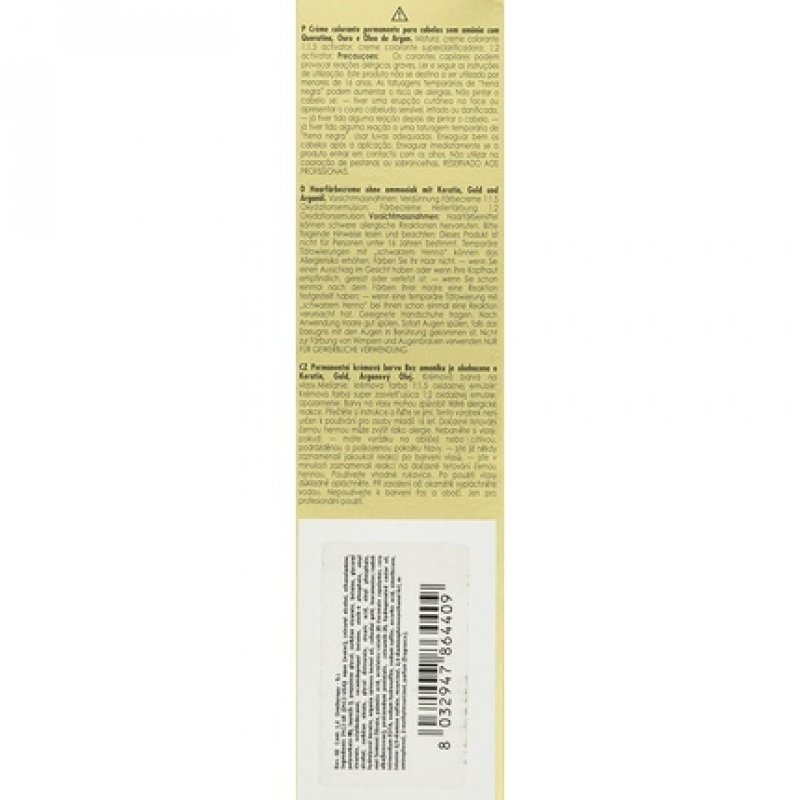 Color Keratin Oro Puro 9/1 Rubio Clarisimo Ceniza 100ml
