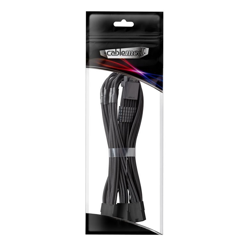 CableMod PRO ModMesh 12VHPWR auf 3x PCI-e Kabel - 45cm, schwarz