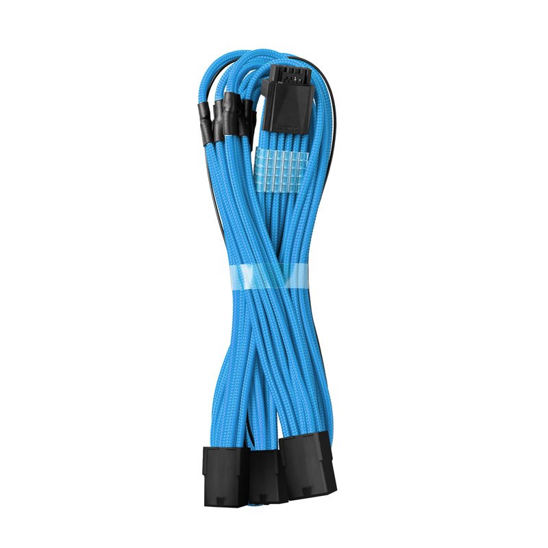 CableMod PRO ModMesh 12VHPWR auf 3x PCI-e Kabel - 45cm, hellblau