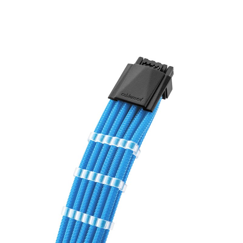 CableMod PRO ModMesh 12VHPWR auf 3x PCI-e Kabel - 45cm, hellblau