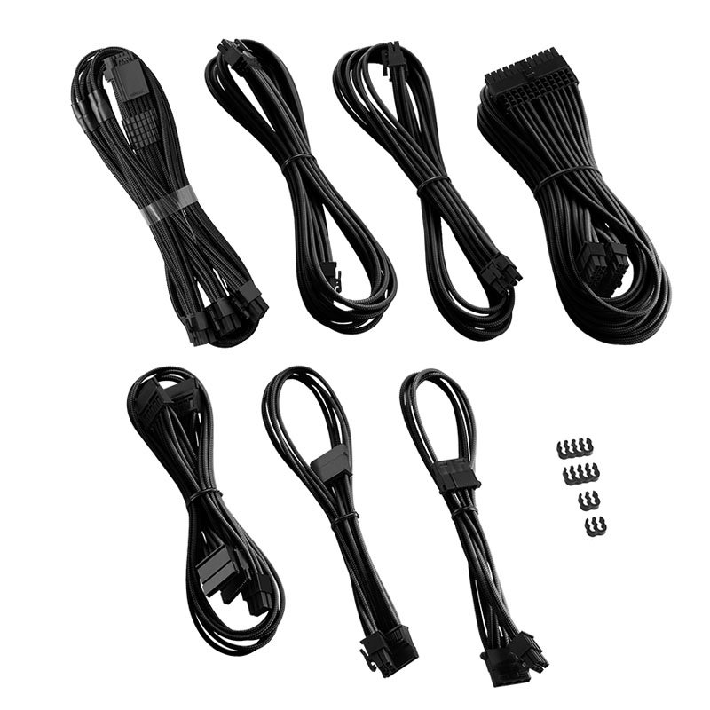 CableMod C-Series PRO ModMesh 12VHPWR Cable Kit für Corsair RM, RMi, RMx (Black Label) - schwarz