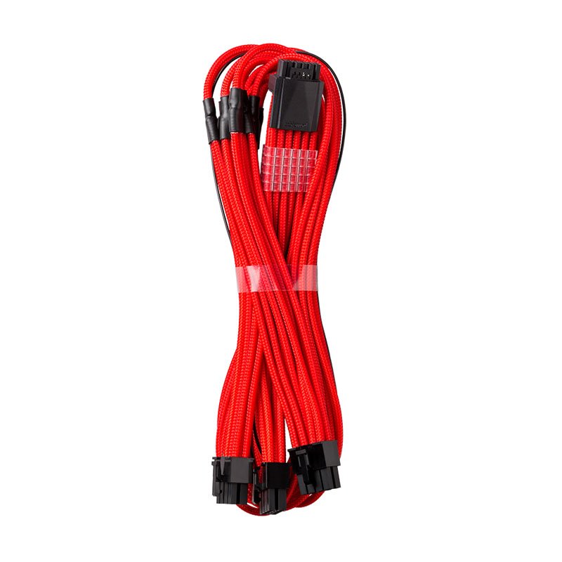 Cablemod PRO ModMesh RT 12VHPWR auf 3x PCI-e Kabel für ASUS/Seasonic/Phanteks - 60cm, rot