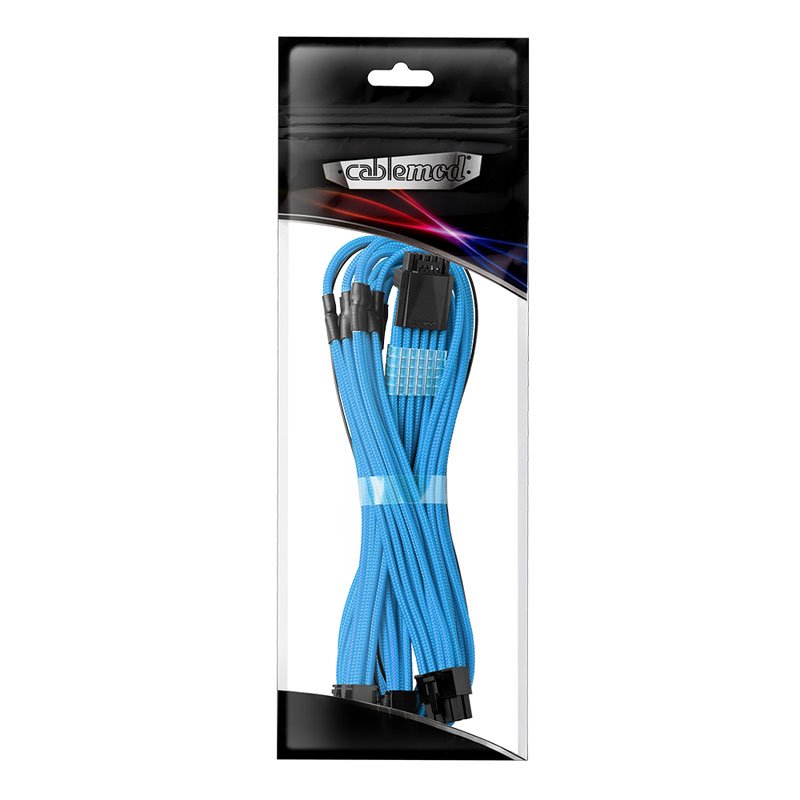 Cablemod PRO ModMesh RT 12VHPWR auf 3x PCI-e Kabel für ASUS/Seasonic/Phanteks - 60cm, hellblau