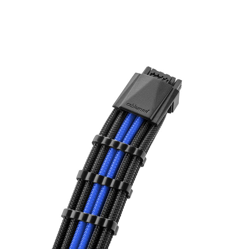Cablemod PRO ModMesh RT 12VHPWR auf 3x PCI-e Kabel für ASUS/Seasonic/Phanteks - 60cm, schwarz/blau