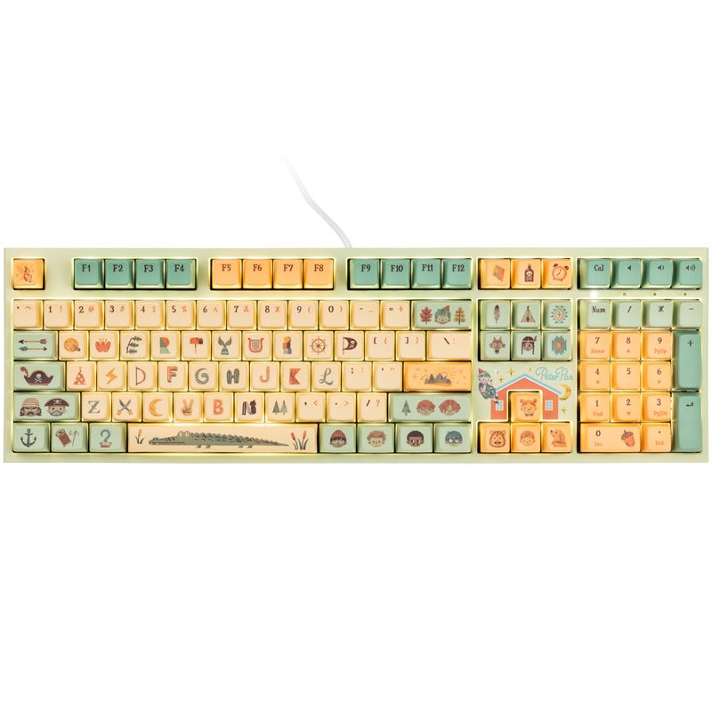 Ducky x Dimanche One 2 Pro Gaming Tastatur, Peter Pan - Varmilo V2 Iris (US)