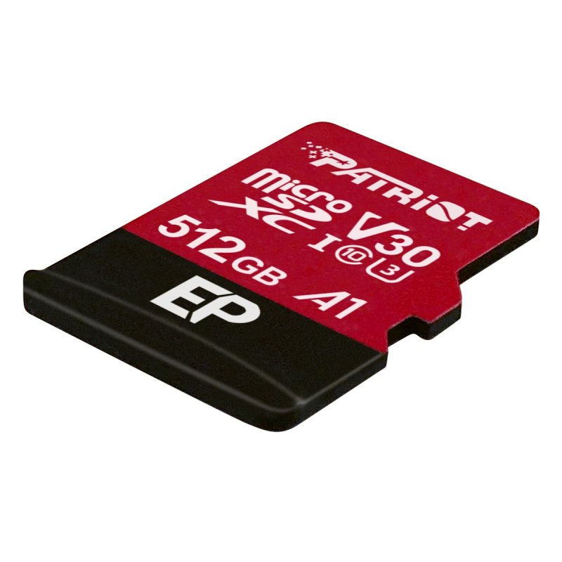 Carte mémoire Micro SD Patriot EP - 512Go avec adaptateur