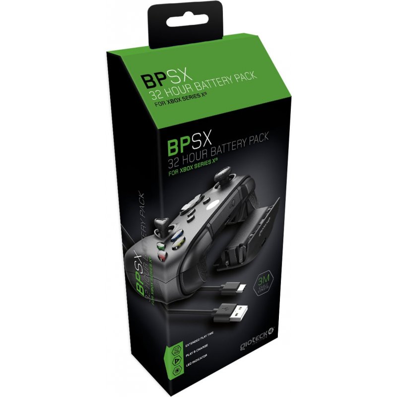Gioteck - Pack de batterie BPSX noir pour Xbox Series