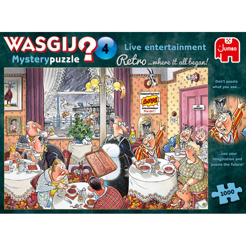 Jumbo Wasgij Retro Mystery 4 Live-Unterhaltung! LiveUnterhaltung! 1000 Teile Puzzle (19177 )