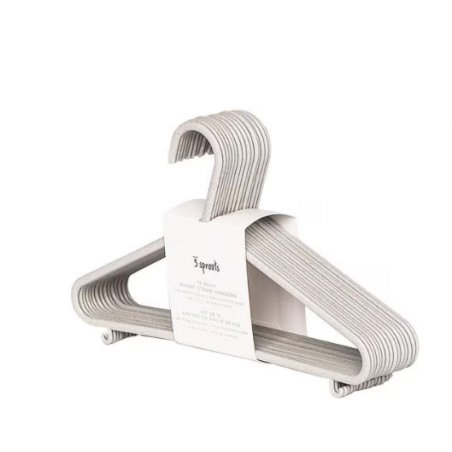 3 Sprouts - Hanger In Wheat Straw 15 pcs Grey