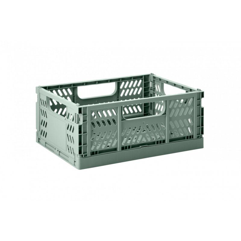 3 Sprouts - Modern Folding Crate Large Green