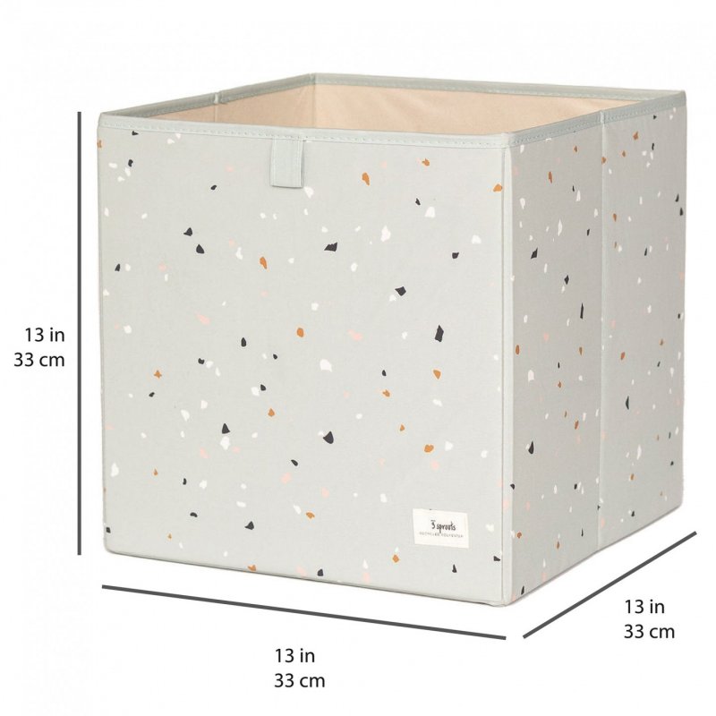 3 Sprouts 812895002362 Boîte de rangement Carré Polyester Vert