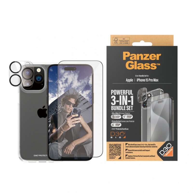 PanzerGlass B1175 2812 écran et protection arrière de téléphones portables Protection d'écran transparent Apple 1